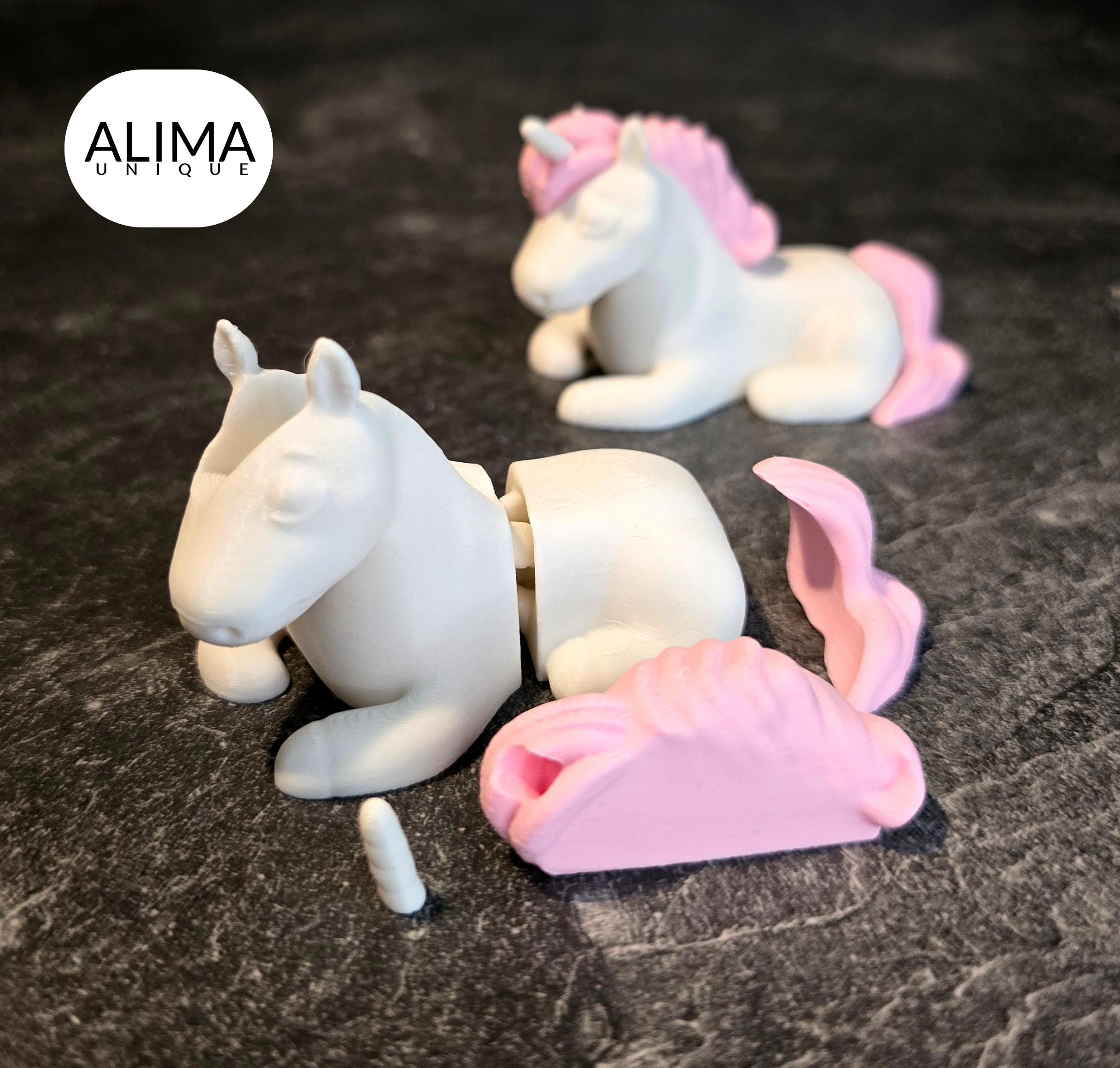 Sleeping unicorn + articulated 3d model