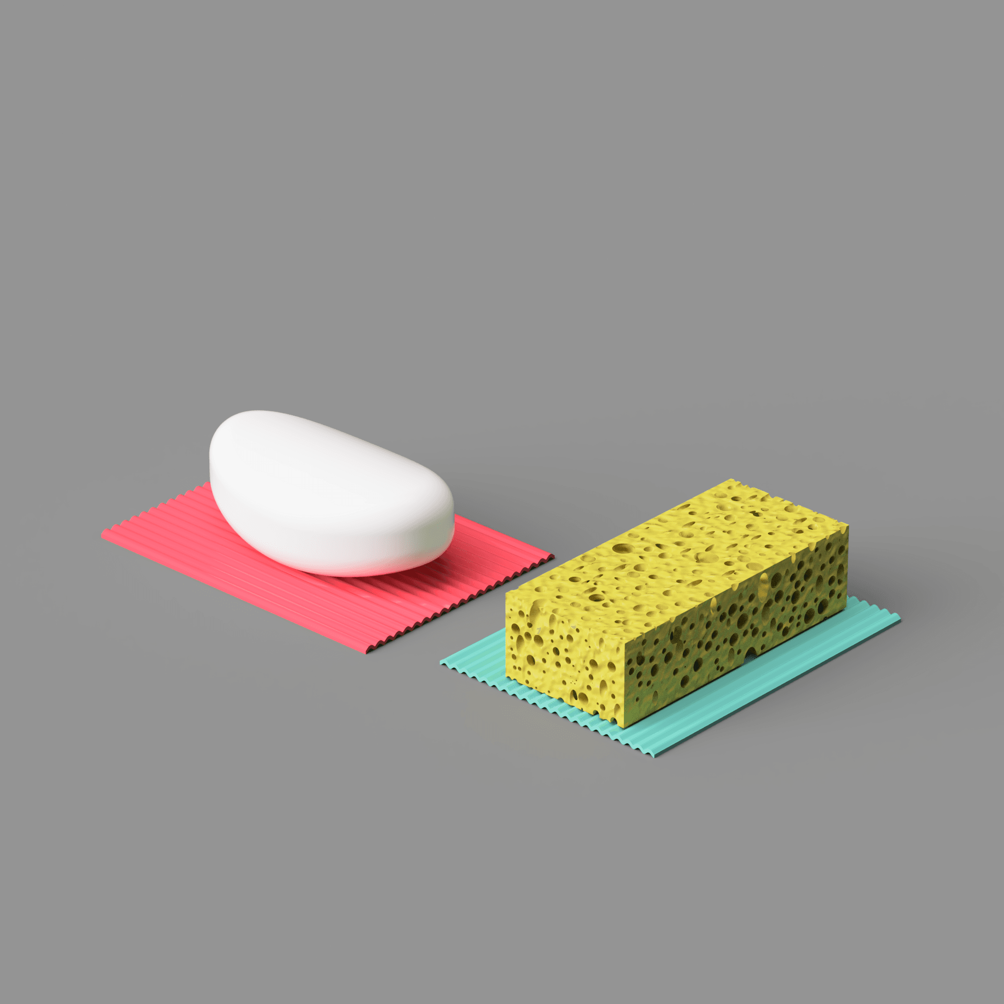 Wavy Soap Dish 3d model