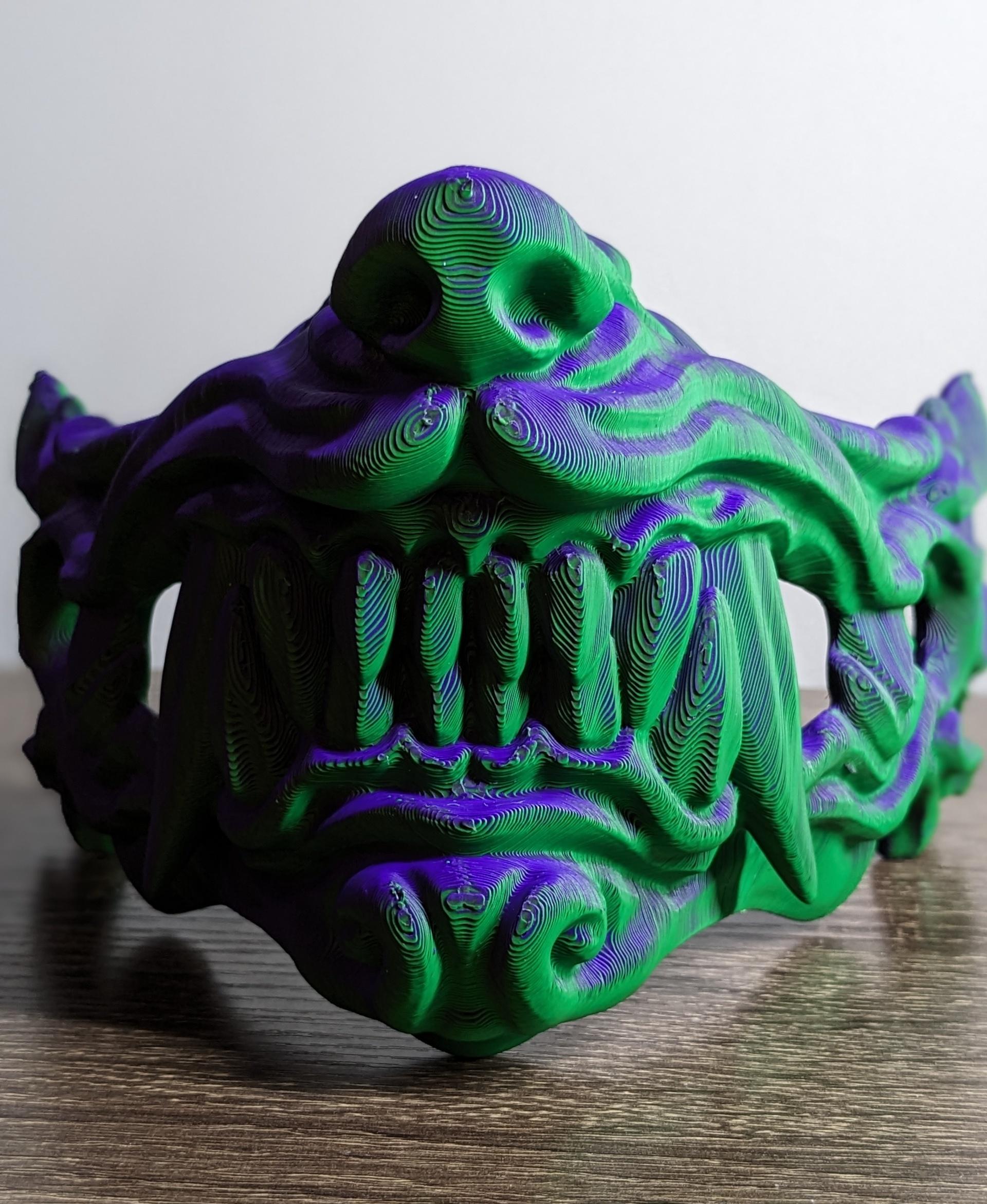 Oni Half Mask - Wearable - Excellent model - 3d model