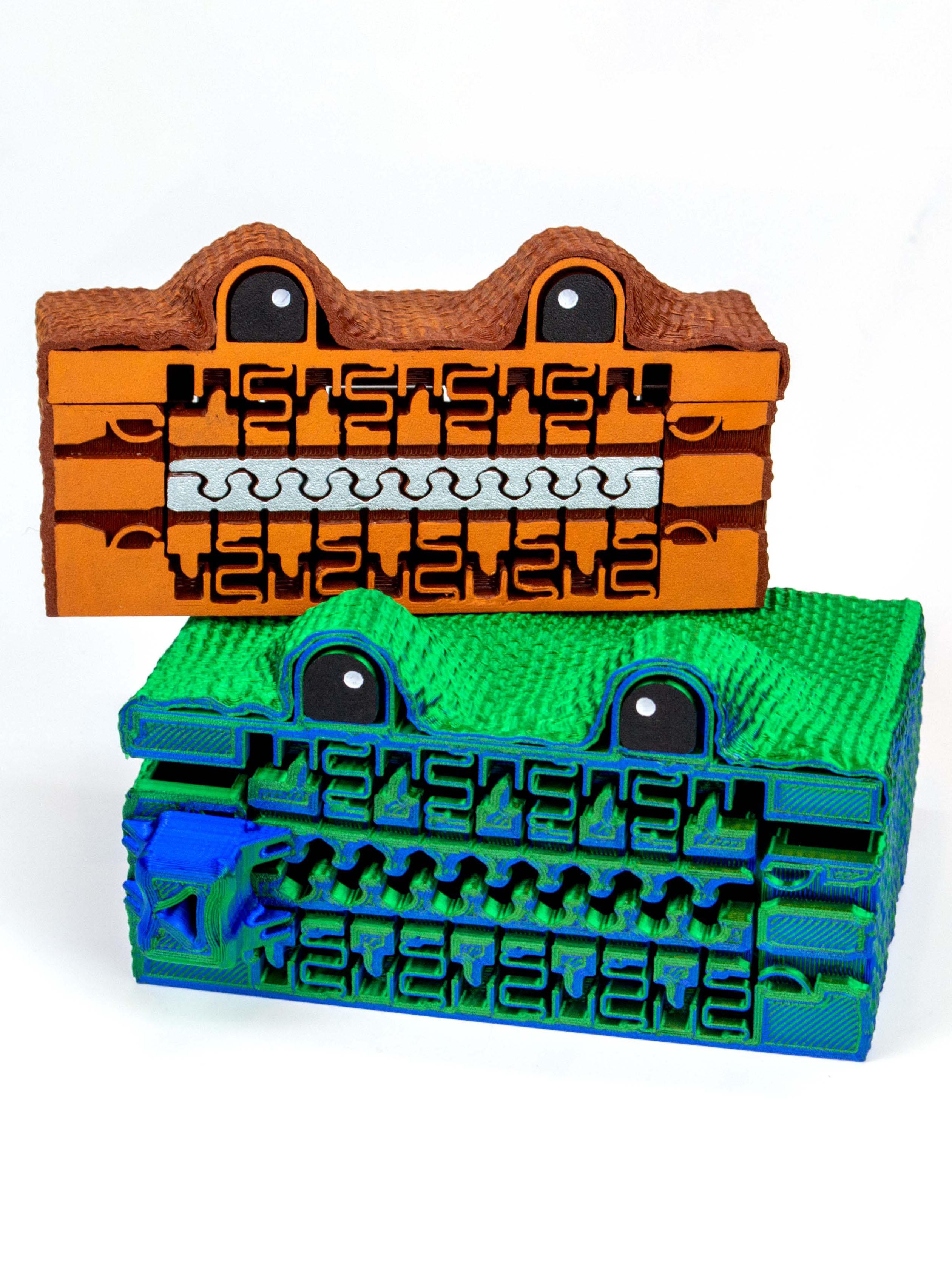 Monster Box With Working Zipper 3d model