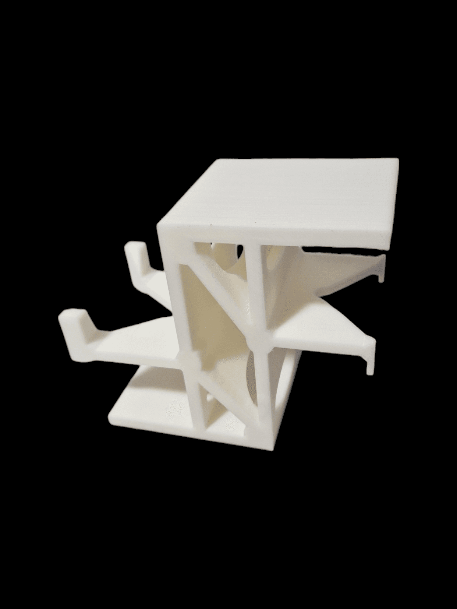 Dual phone stand (print in place) 3d model