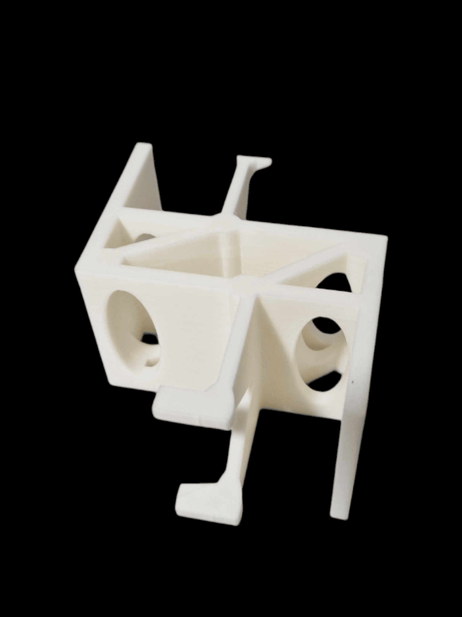 Dual phone stand (print in place) 3d model