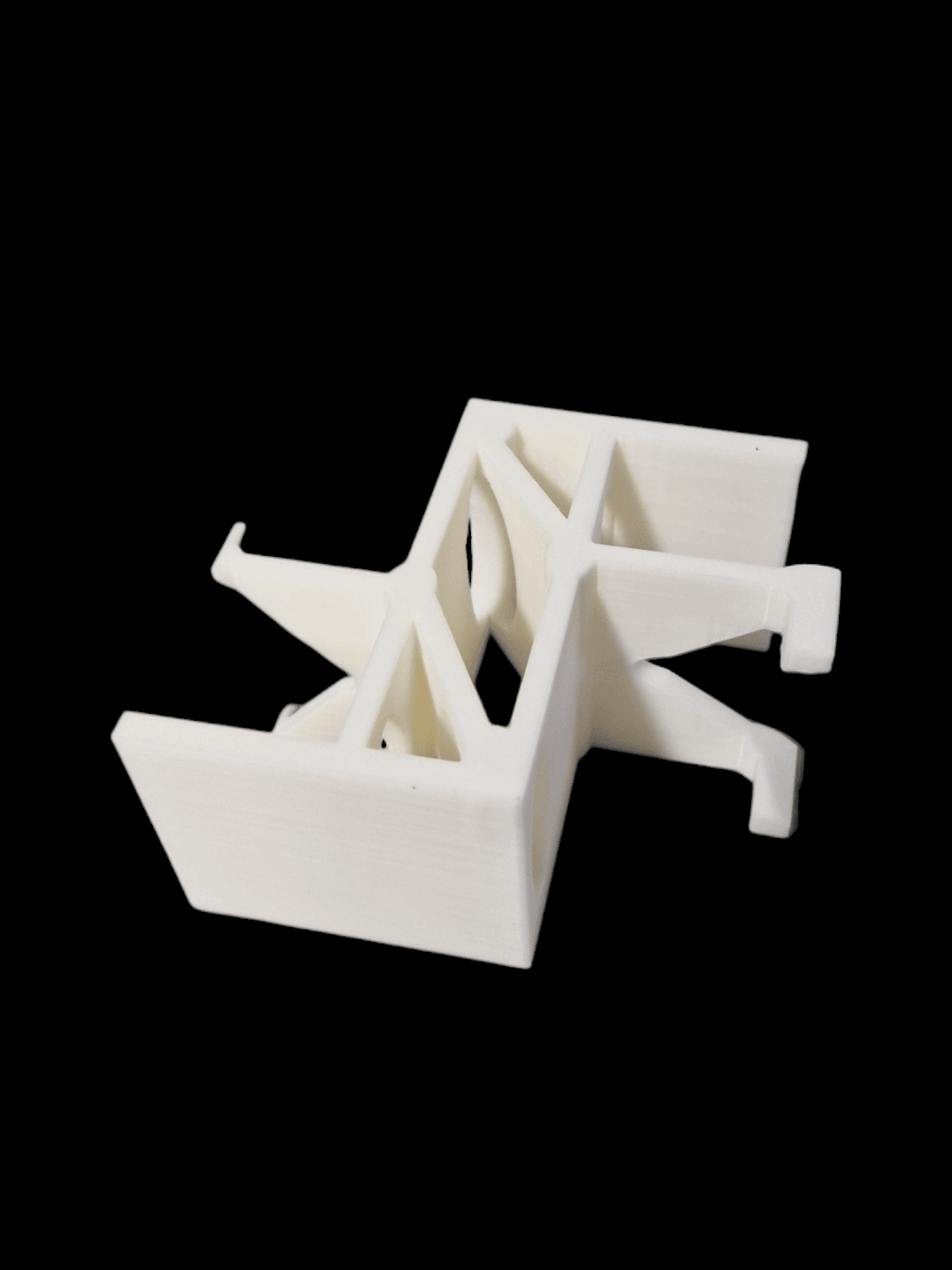 Dual phone stand (print in place) 3d model