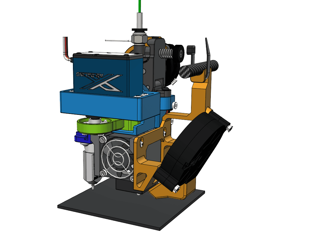 SMuFF - DDE (Orbiter) mount with integrated Filament-Cutter for Ender-3 3d model