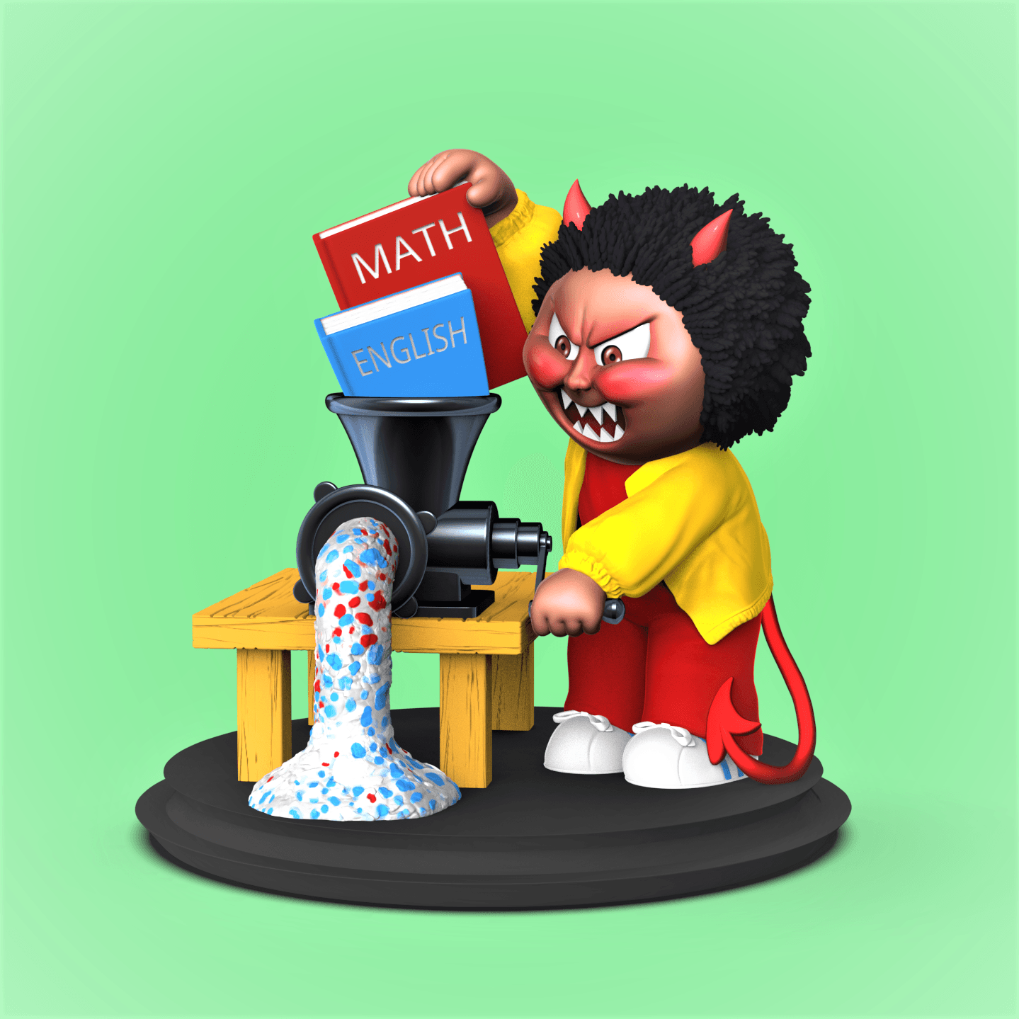 Cranky FRANKIE -(Garbage Pail Kids) 3d model