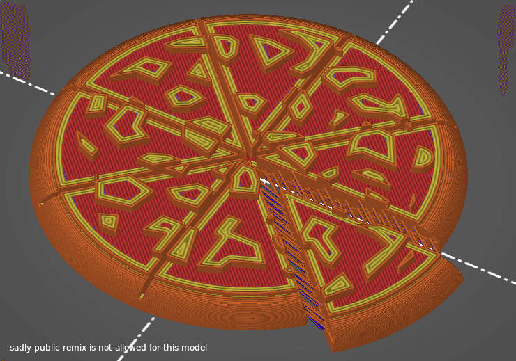 Hairify stringy pizza 3d model