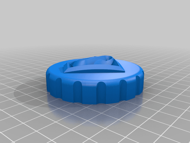 Superman - Stash Jar Lid 3d model