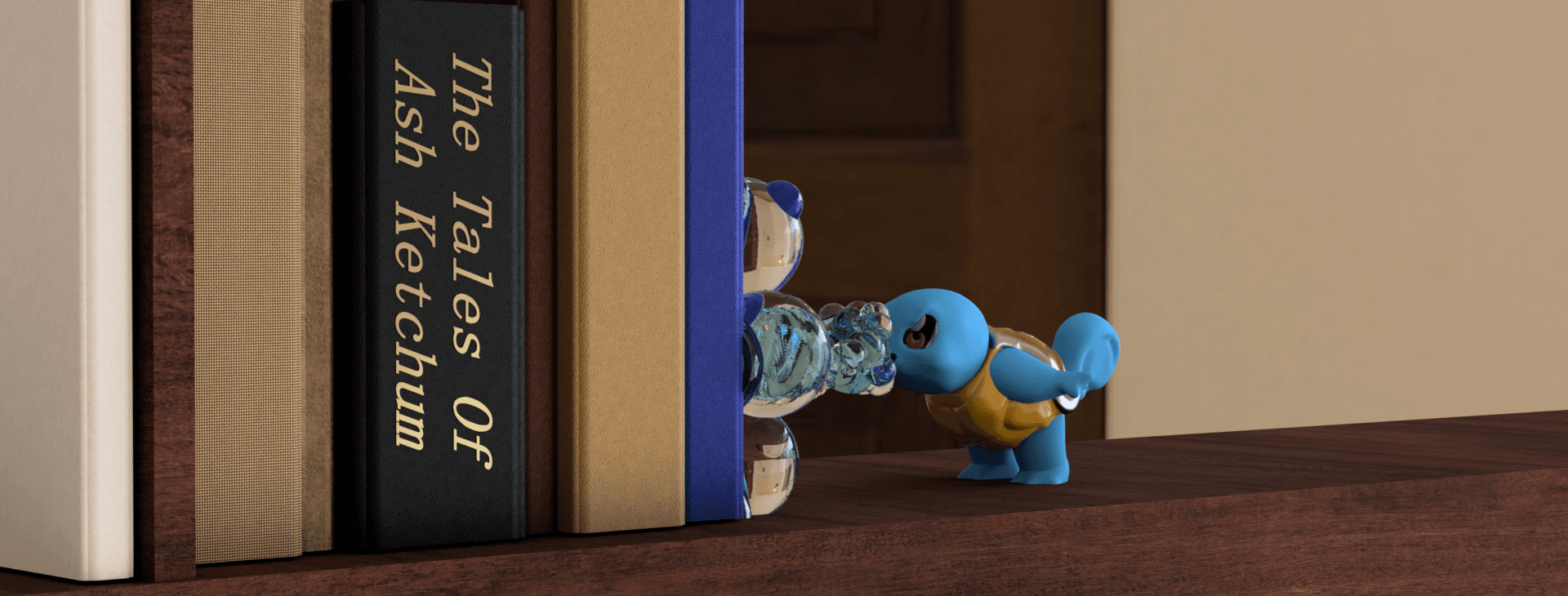 Squirtle Bookend - Pokémon Starter Series 3d model