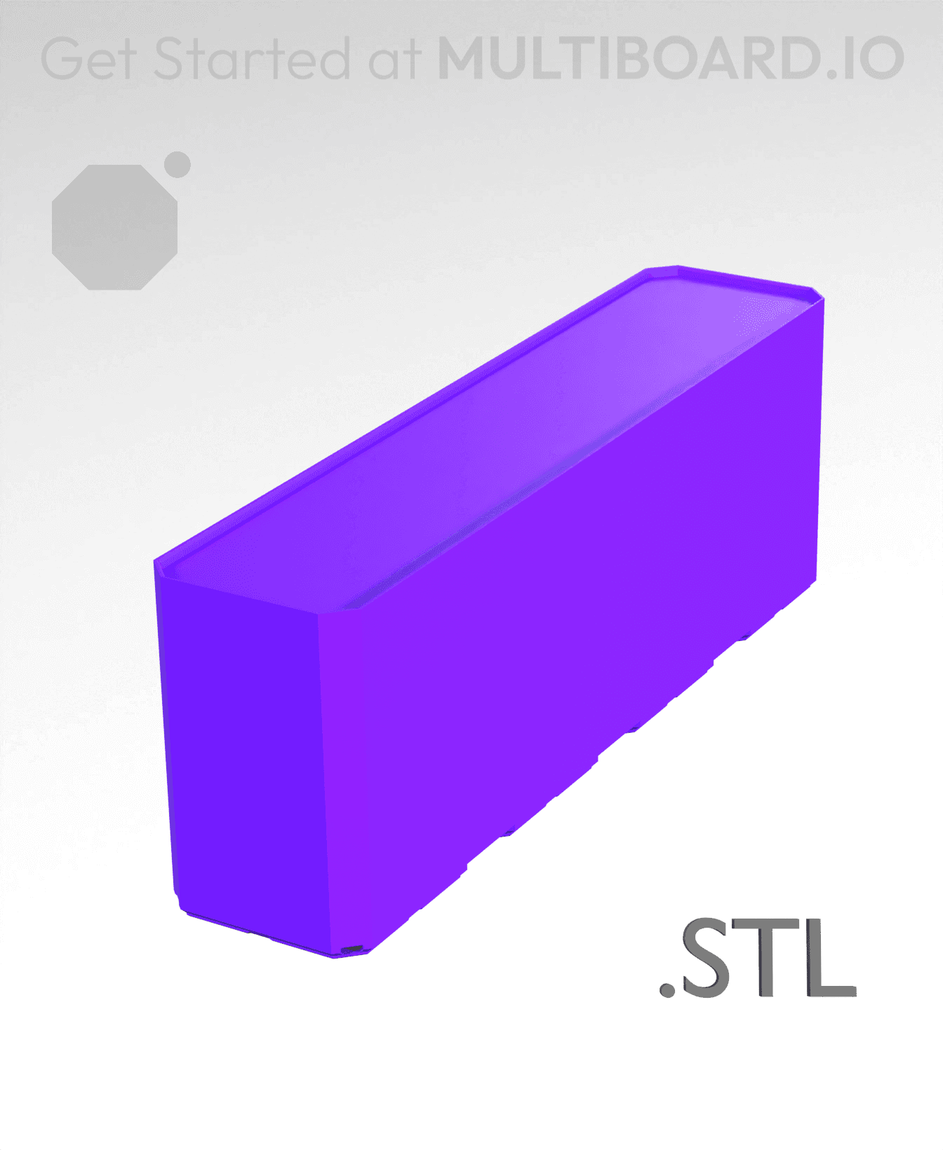 1x4x1·5 - Multibin Insert - STL Remixing File 3d model