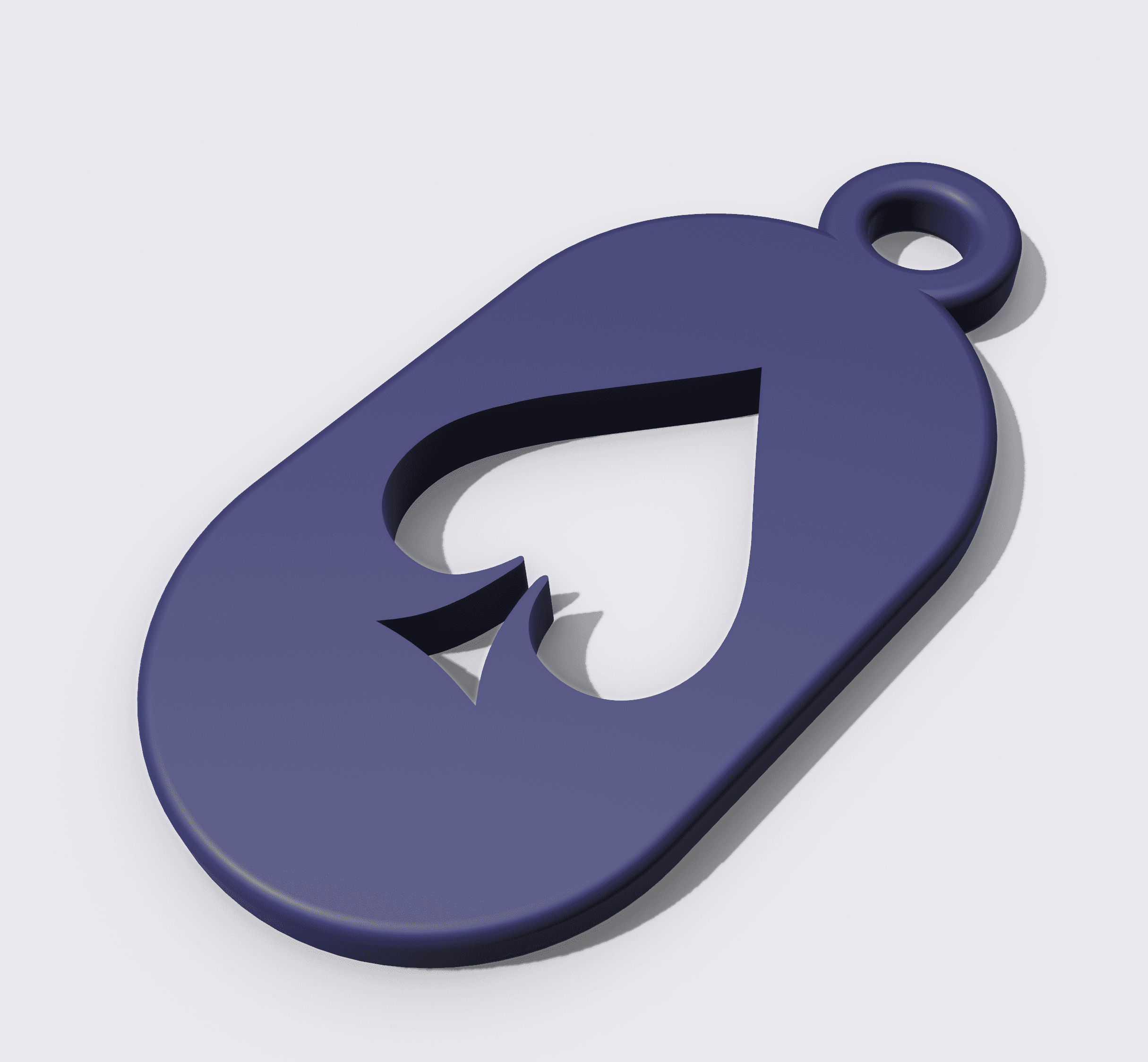 Key Fob - Ace of Spades 3d model