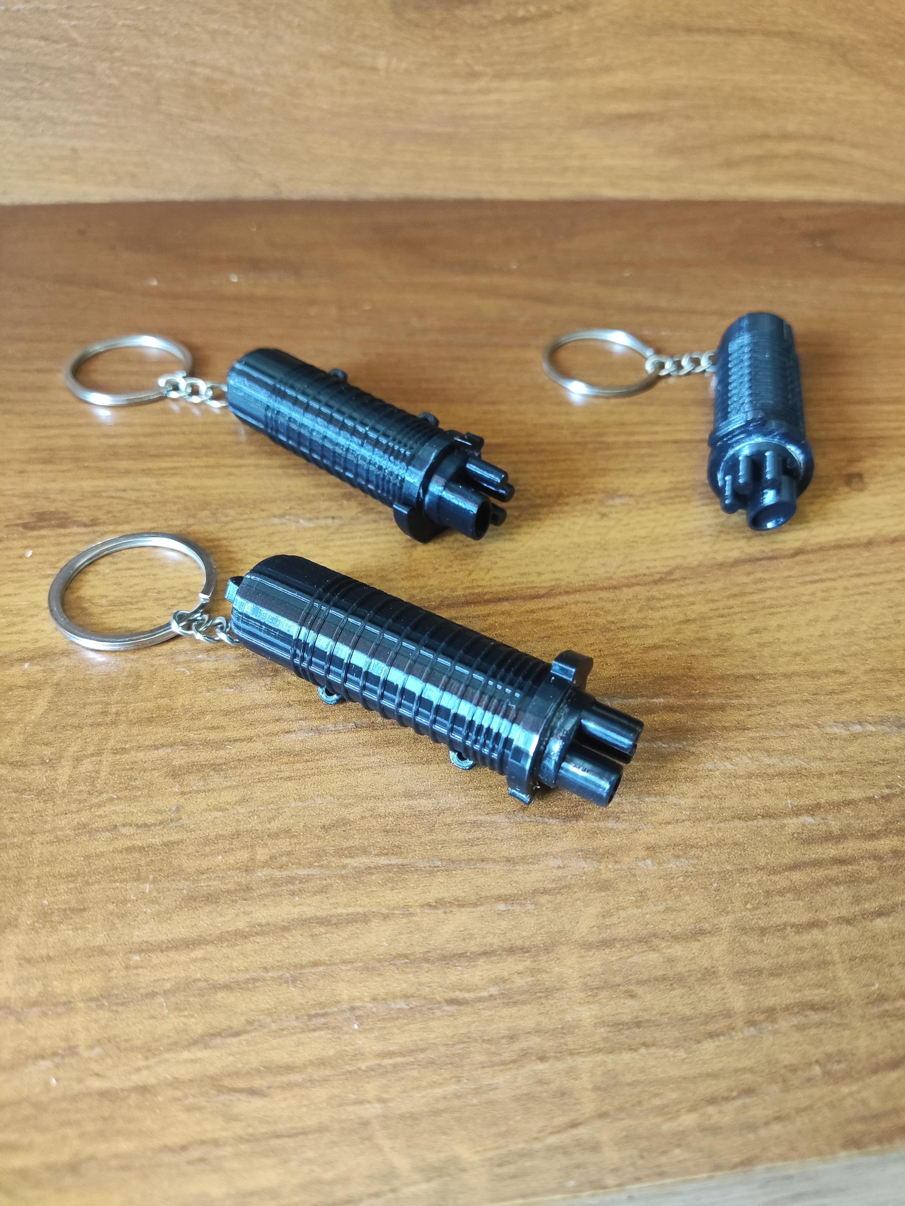 Fiber Optic Splice Closure - KEYCHAIN 3d model