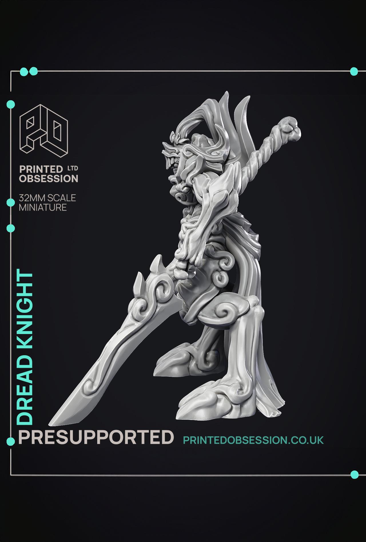 Dread Knight - Large Monster - PRESUPPORTED - Hell Hath No Fury - 32mm Scale  3d model