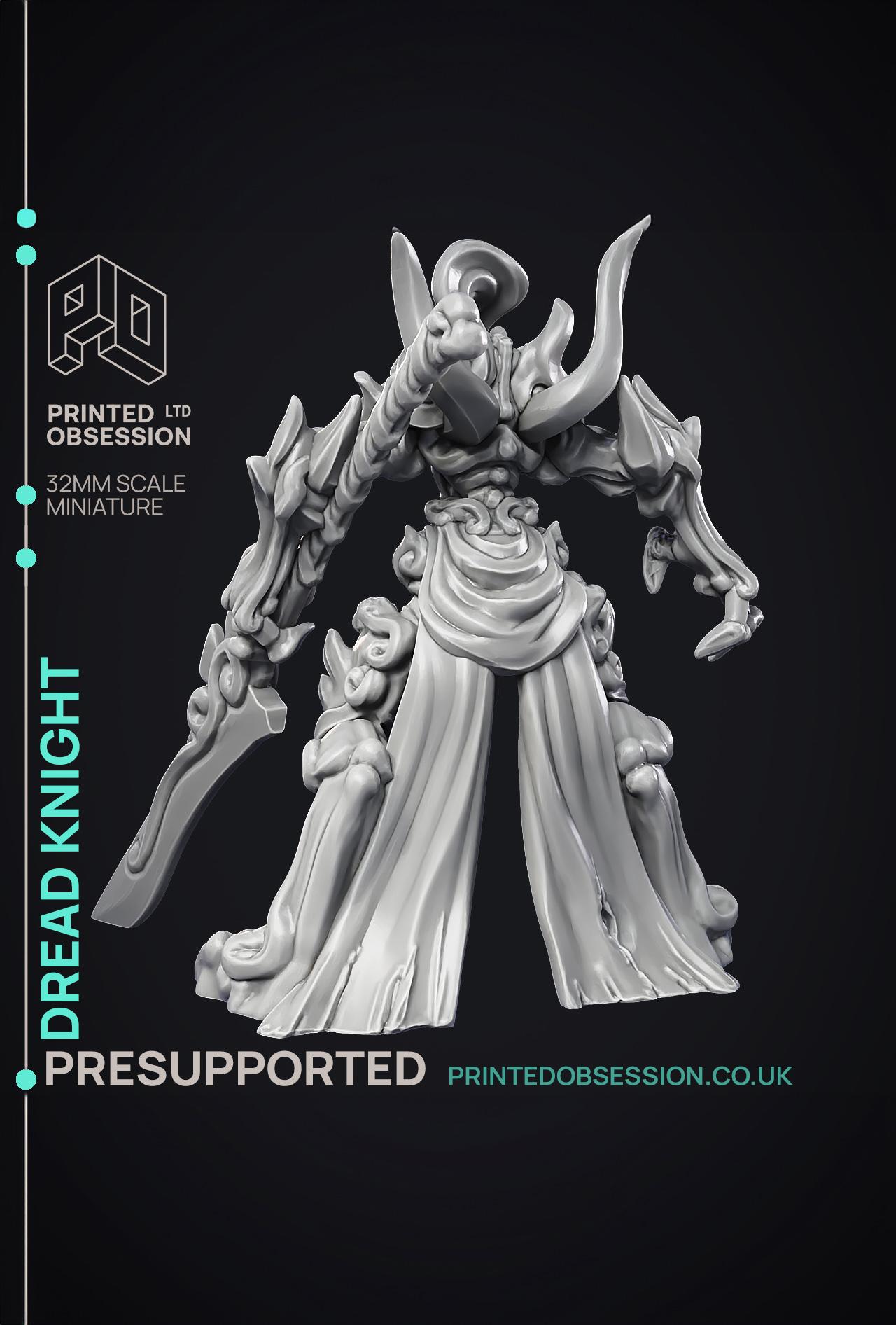 Dread Knight - Large Monster - PRESUPPORTED - Hell Hath No Fury - 32mm Scale  3d model