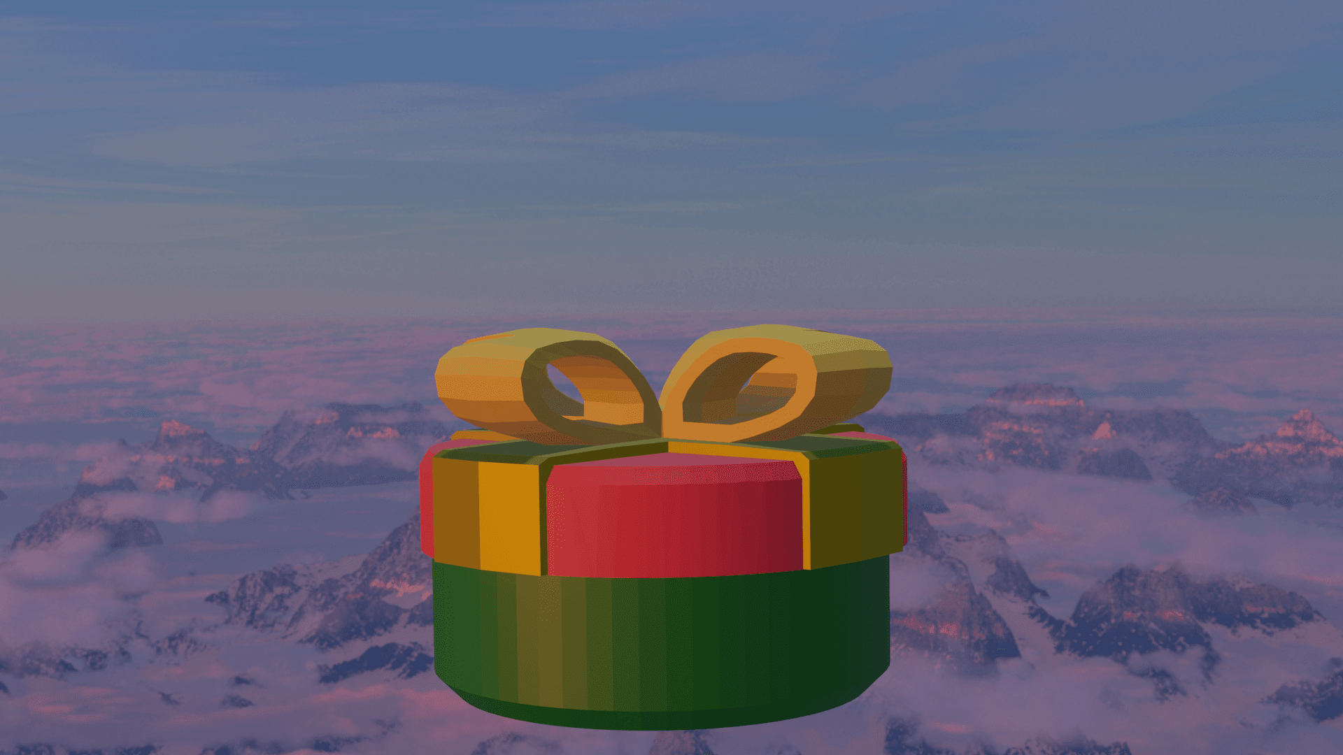 Christmas Remix of Scalable Round Screw-Top Box 3d model