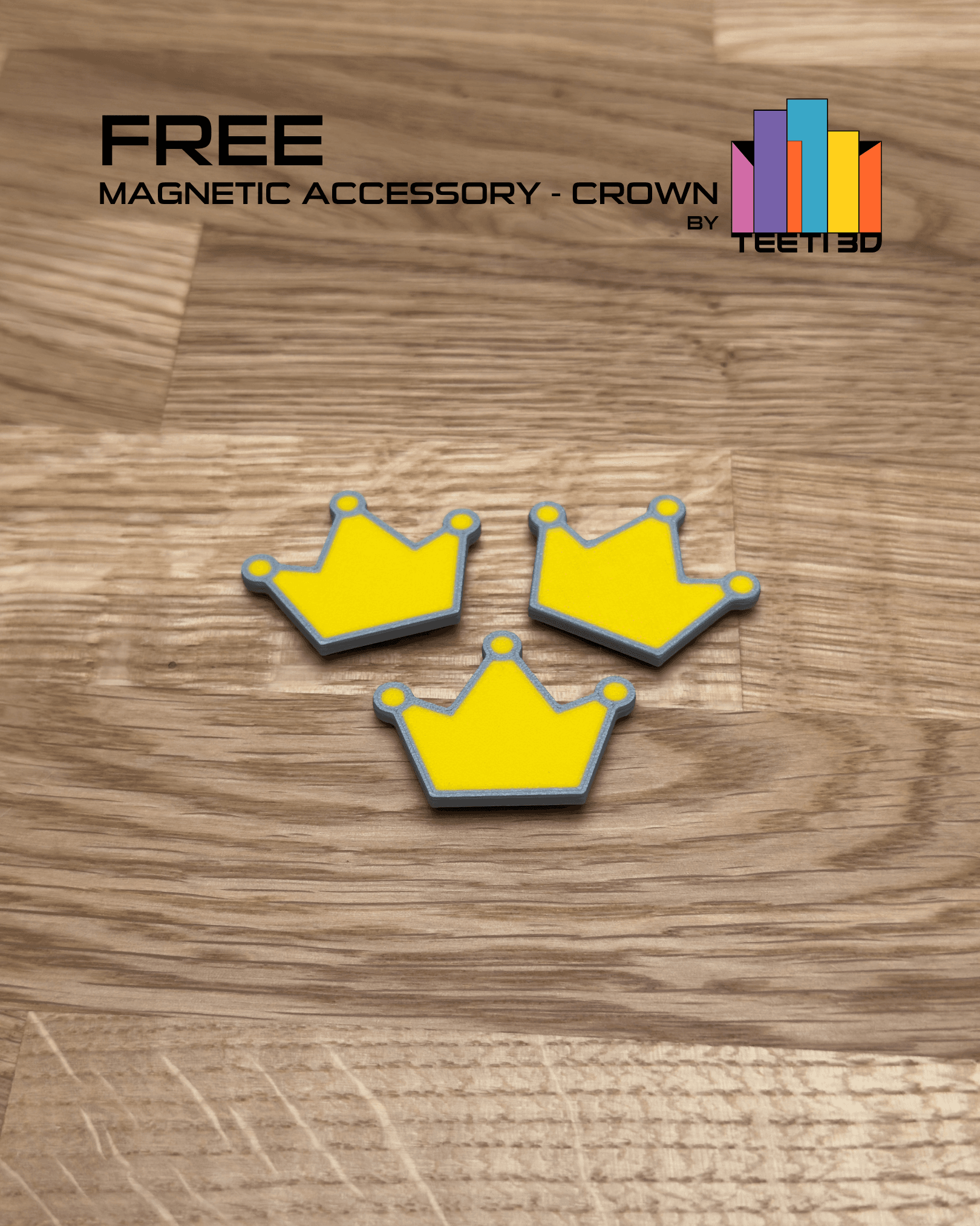 Magnetic Accesory - Crown by TeeT3D 3d model