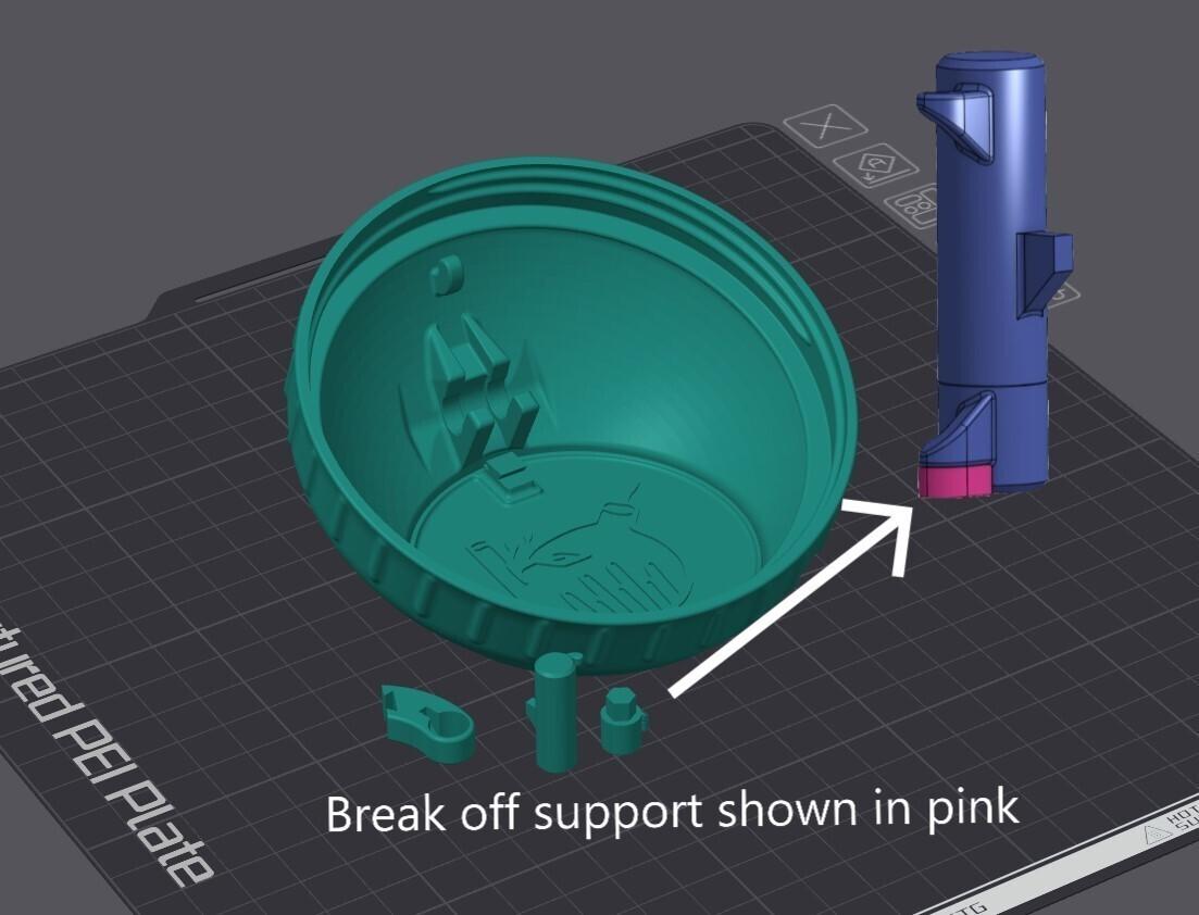 Garbage Lid for Protein Container 3d model