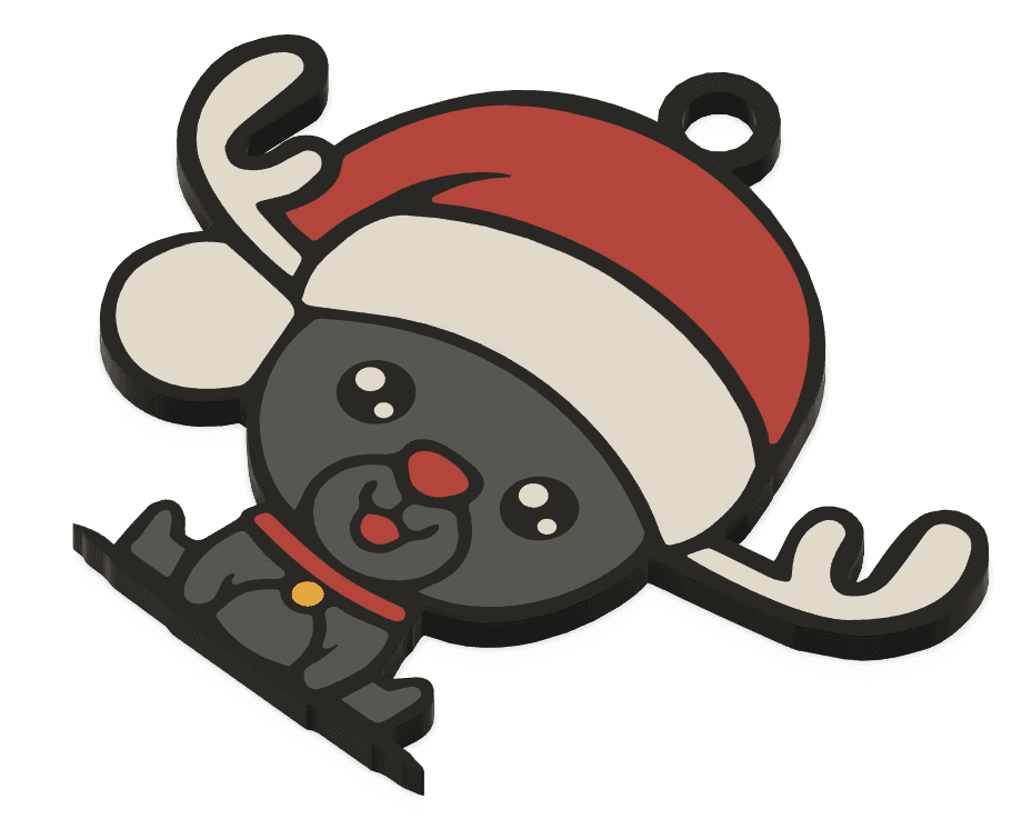 Christmas Pack: Reindeer III 3d model