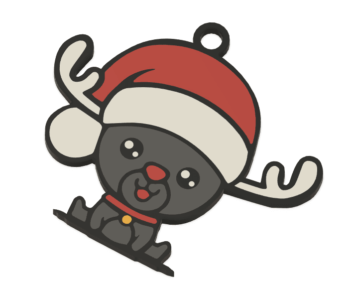 Christmas Pack: Reindeer III 3d model