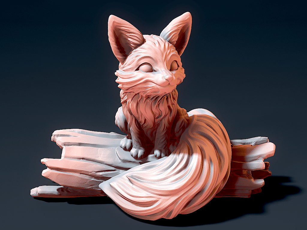 Cute_Fox_2.stl 3d model