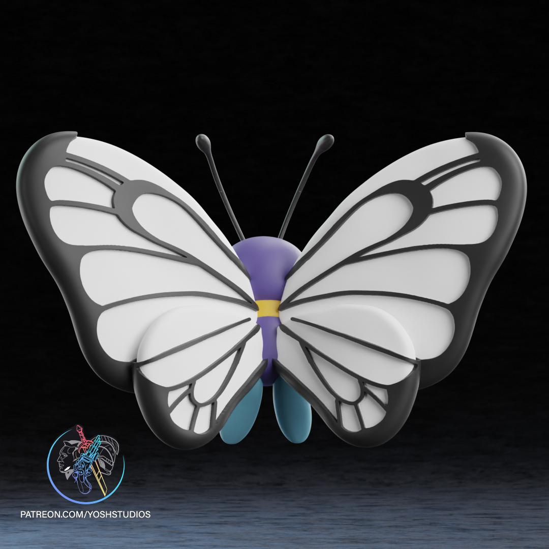 Life Size Butterfree 3D Printer STL File 3d model