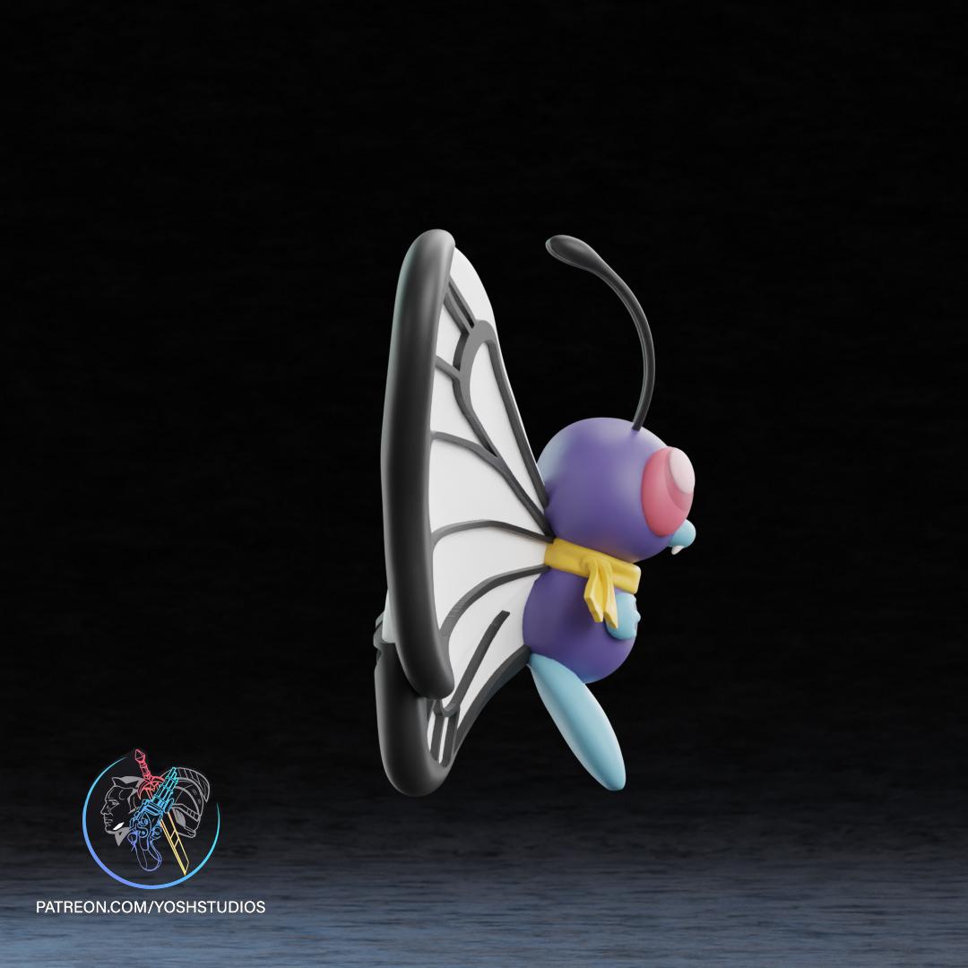 Life Size Butterfree 3D Printer STL File 3d model