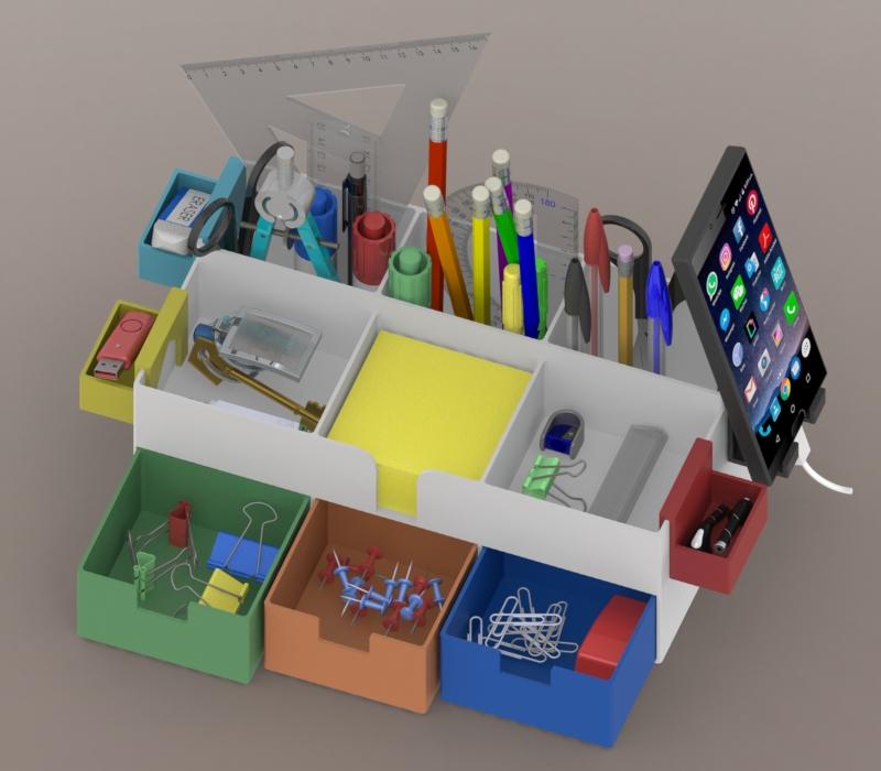 Desk Organizer III 3d model