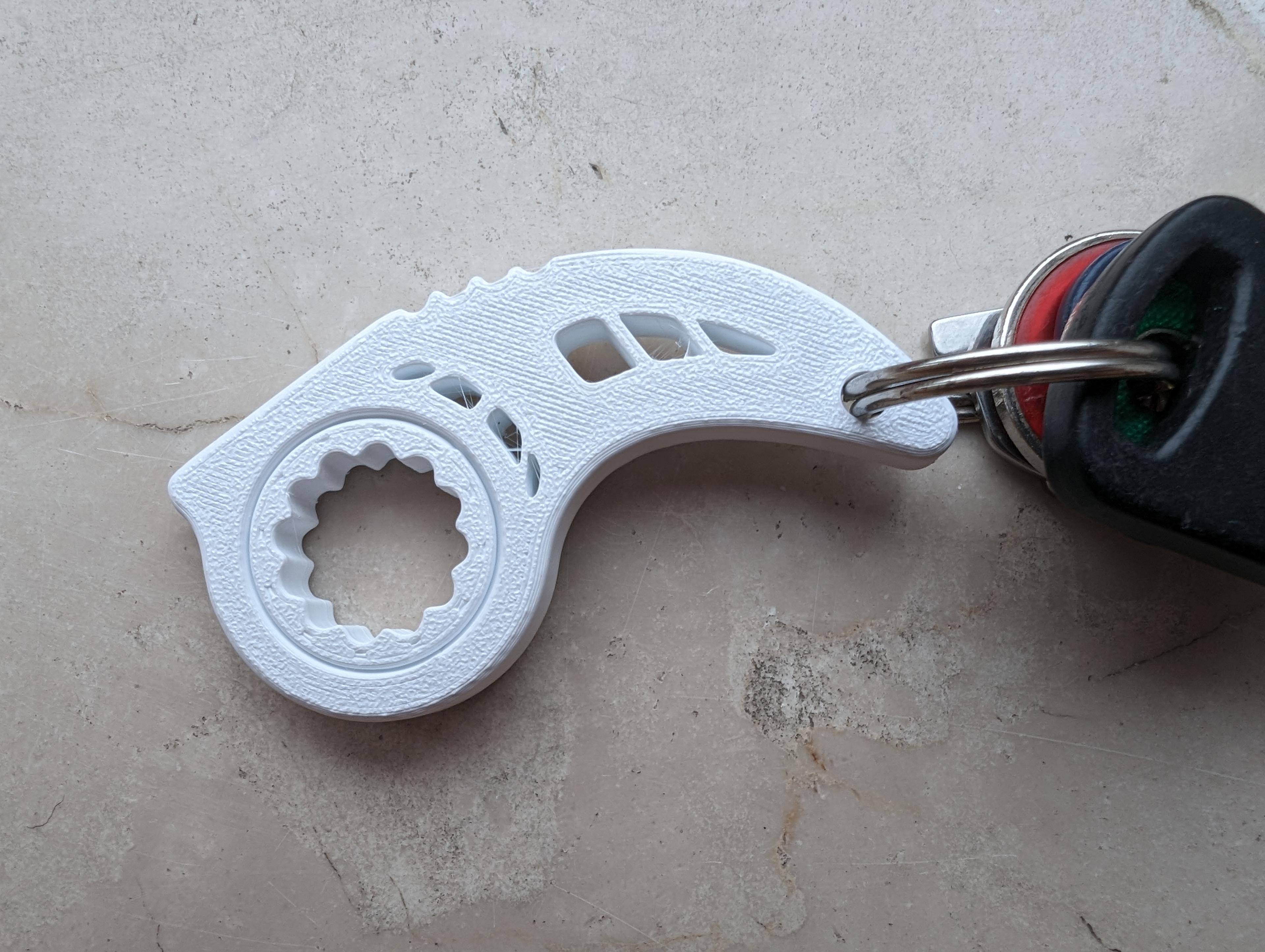 Karambit Keychain V3 - SPINNER NO BEARING TIKTOK KEYRAMBIT KEYSPINNER SOLID ROTATION 3d model