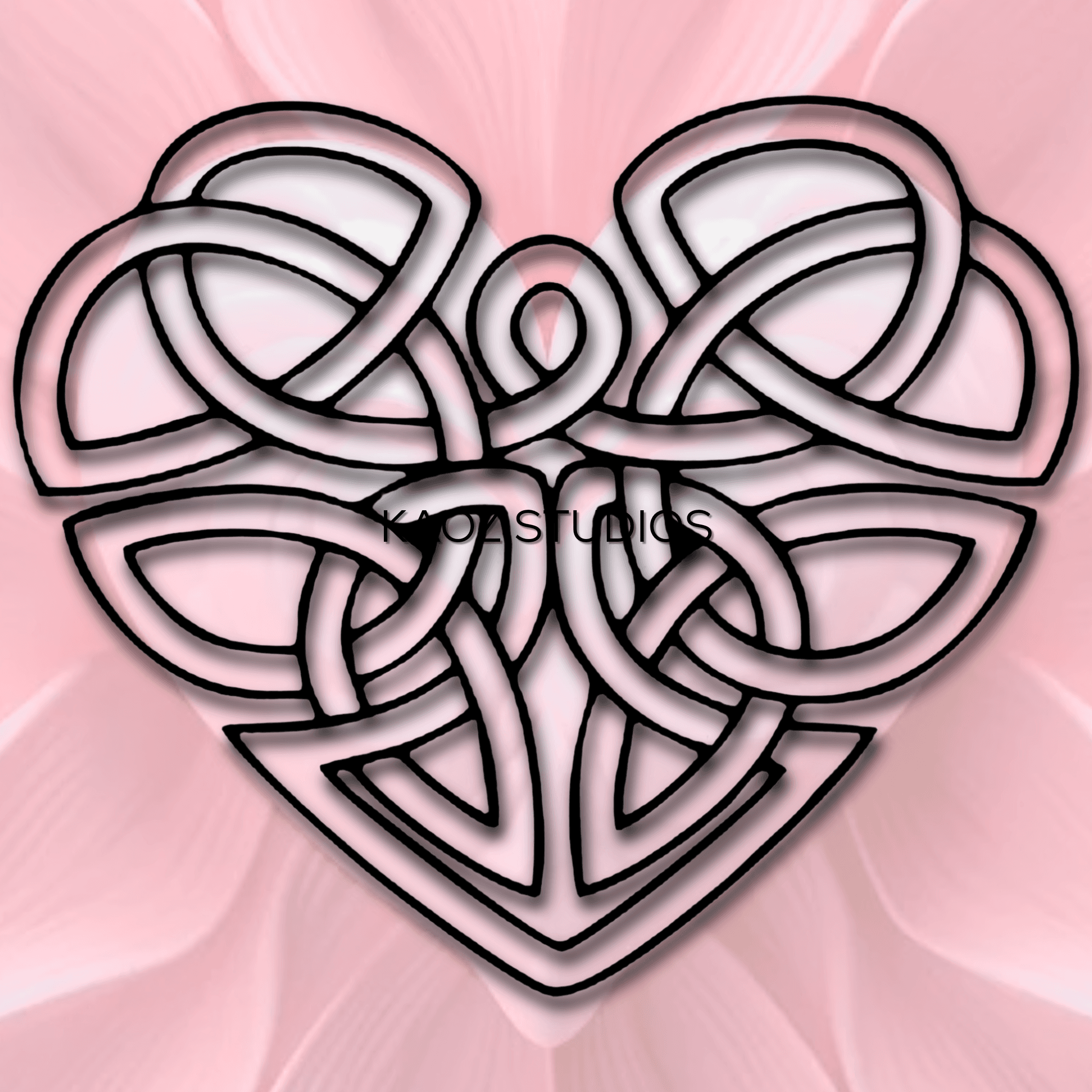 celtic heart wall art valentines day heart wall decor heart decoration 3d model