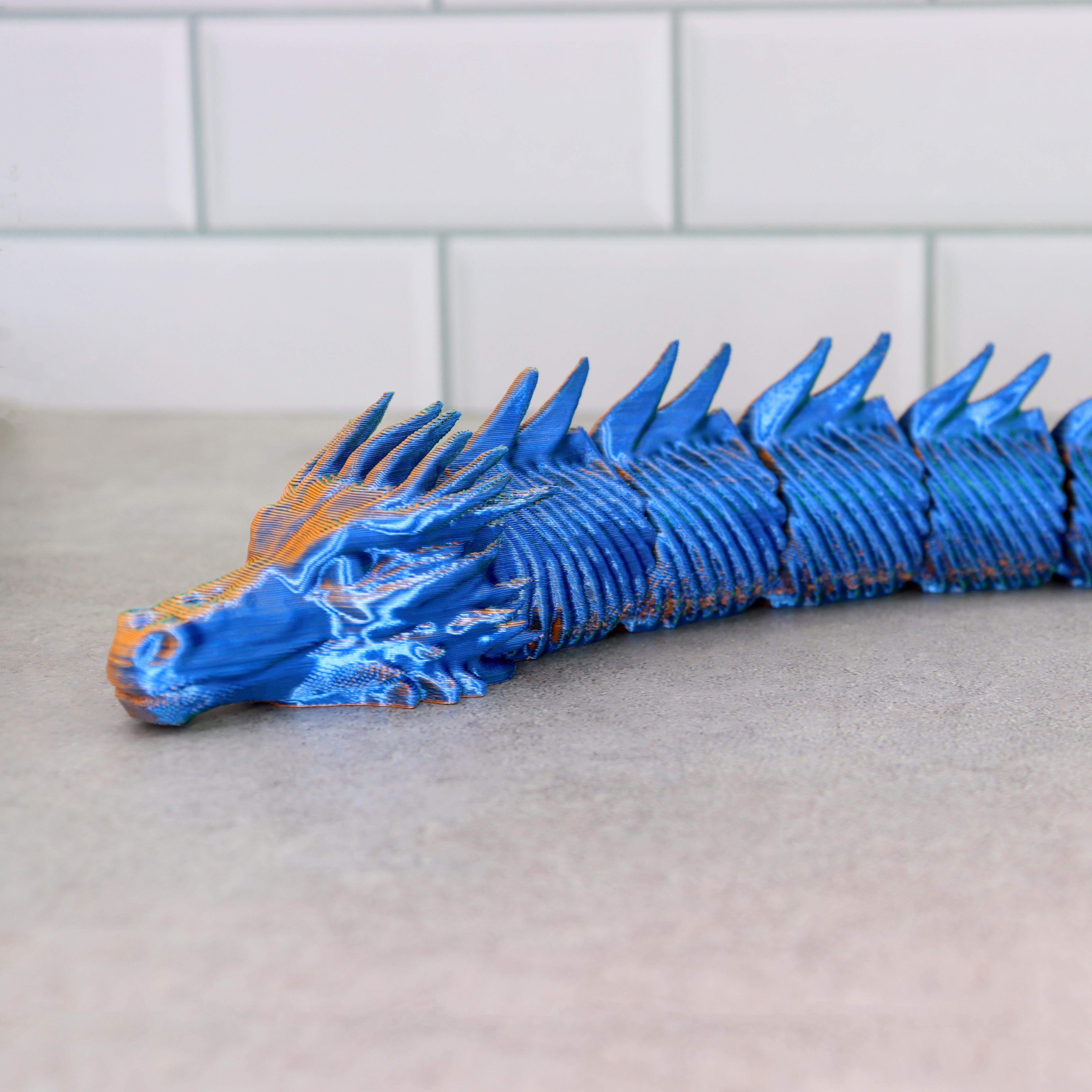 Rattle skin dragon articulated 3d model