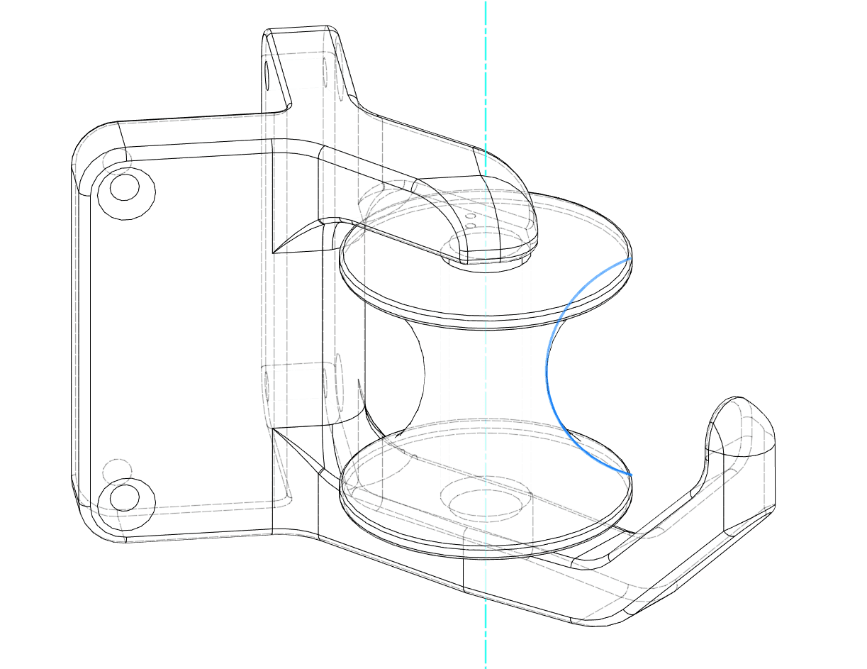 Garden Hose Roller Guide 3d model