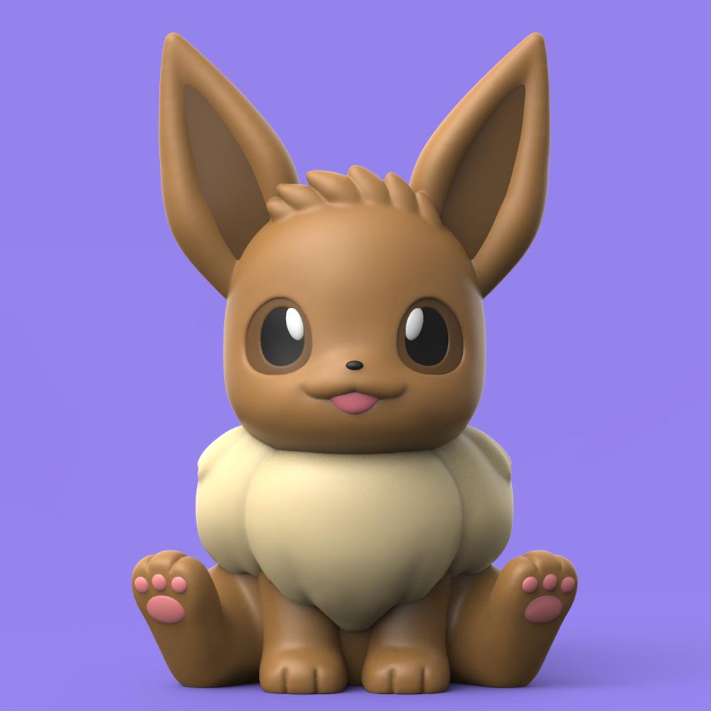 Chibi Eeveelution Set  3d model