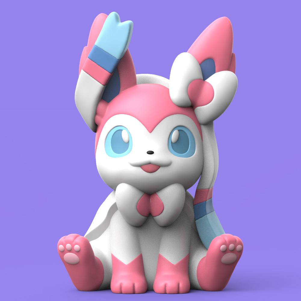 Chibi Eeveelution Set  3d model