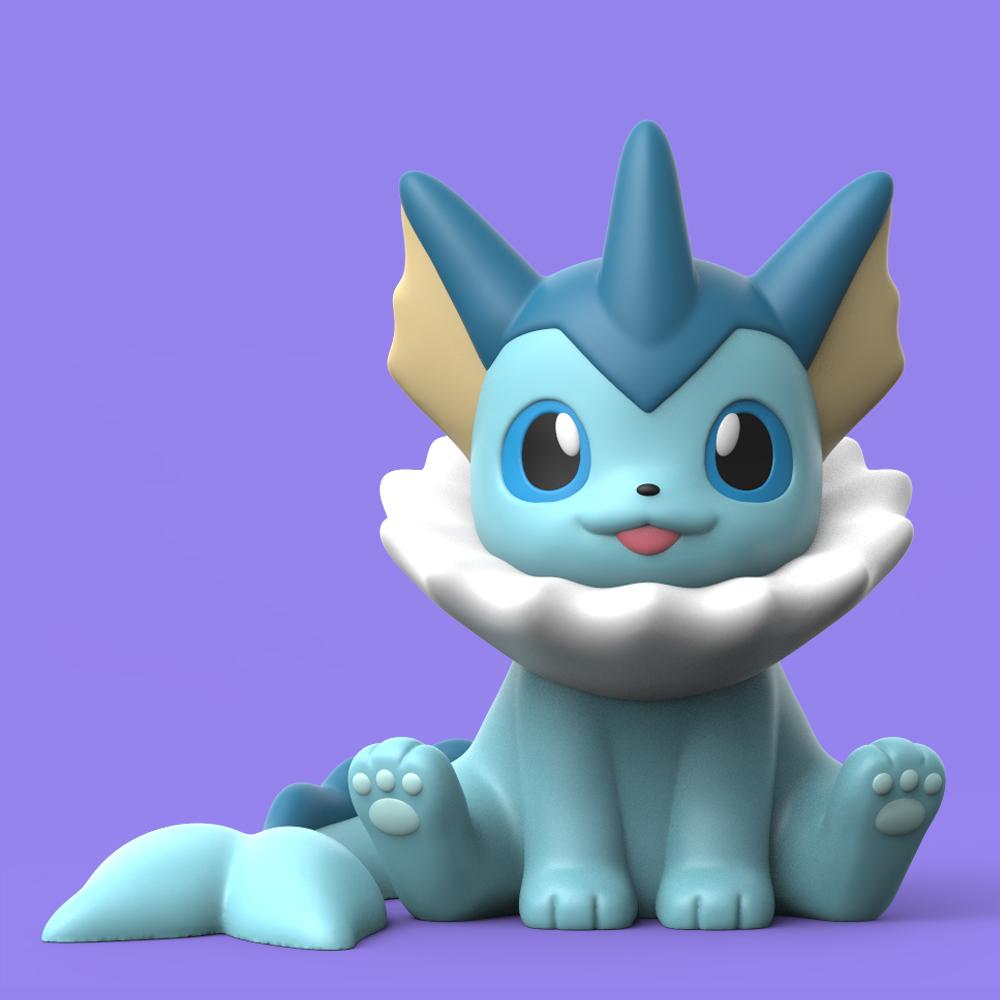 Chibi Eeveelution Set  3d model