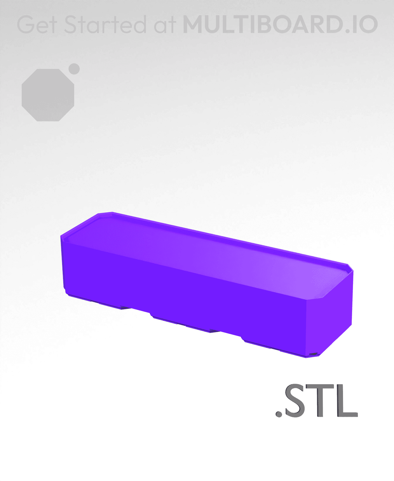 3x1x0·75 - Multibin Insert - STL Remixing File 3d model