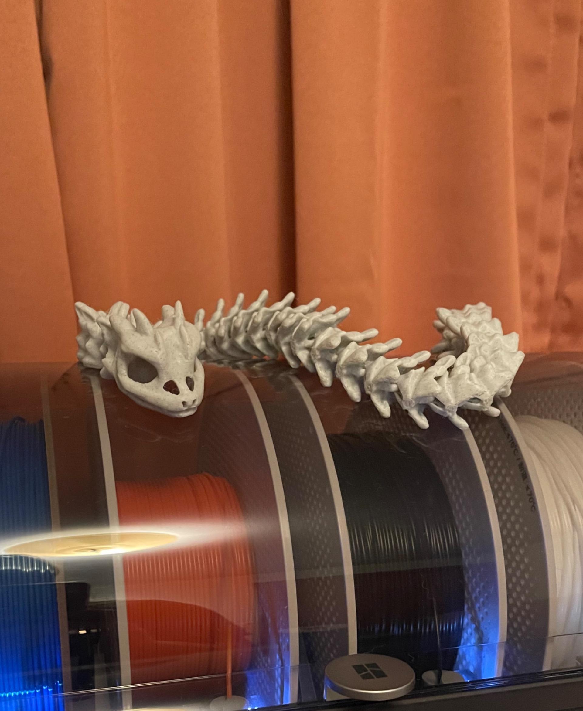 Extra Long Bony Basilisk - Articulated Snap-Flex Fidget (Tight Joints) - Time for a nap - 3d model