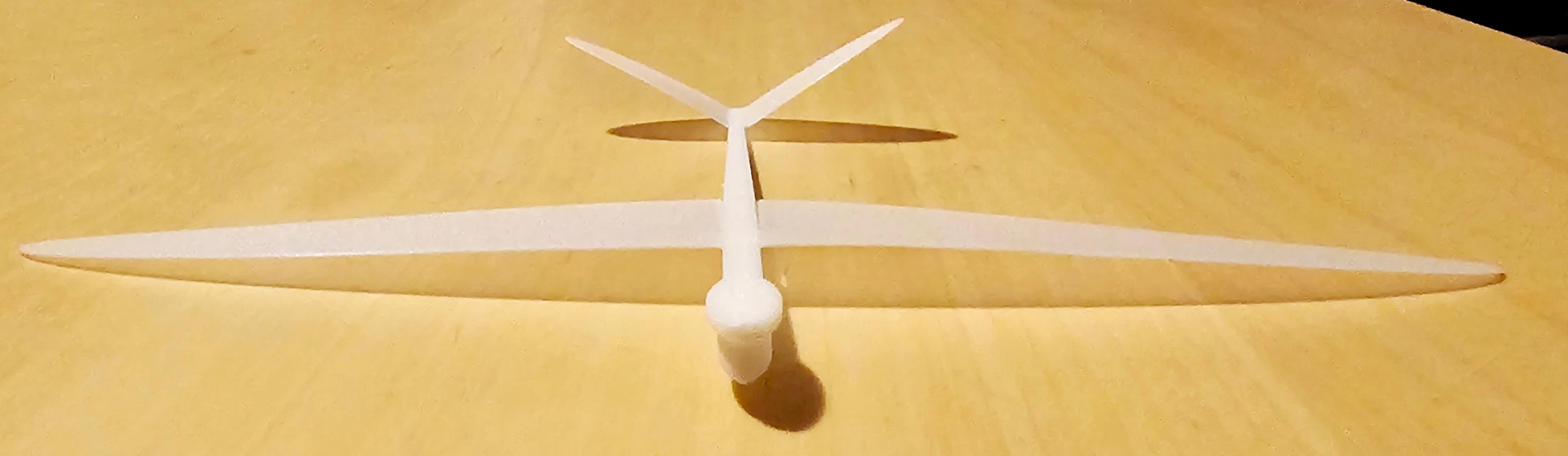 Small V-Tail Indoor Glider 3d model