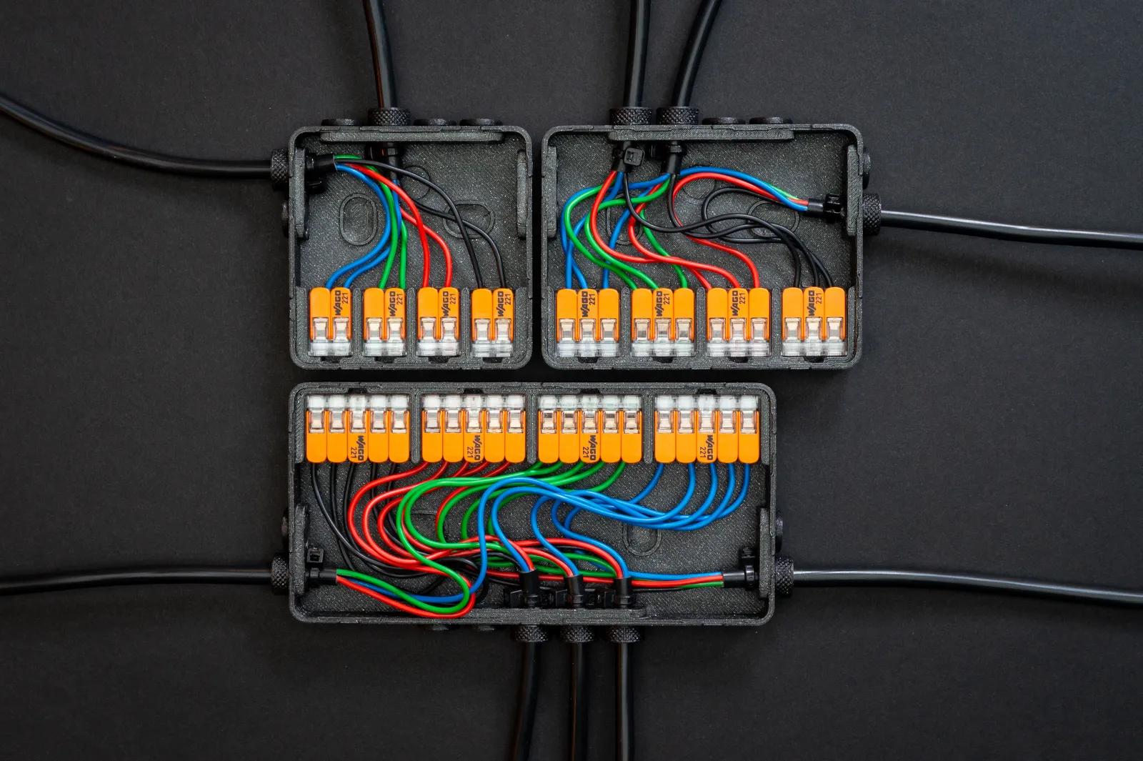 Junction Box SLIM - Quad Set 3d model