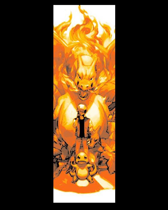 Pokemon Fanart - Charizard evolution and Power - Set of 3 Bookmarks 3d model