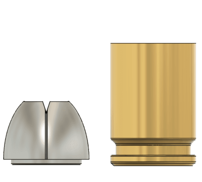 9mm Hollow point Can Cup - 12oz 3d model