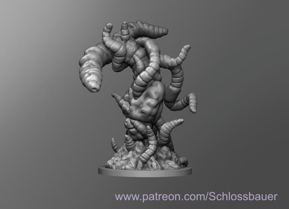 Mutated Worm 3d model