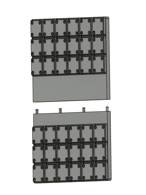 500k gridfinity plaque  3d model