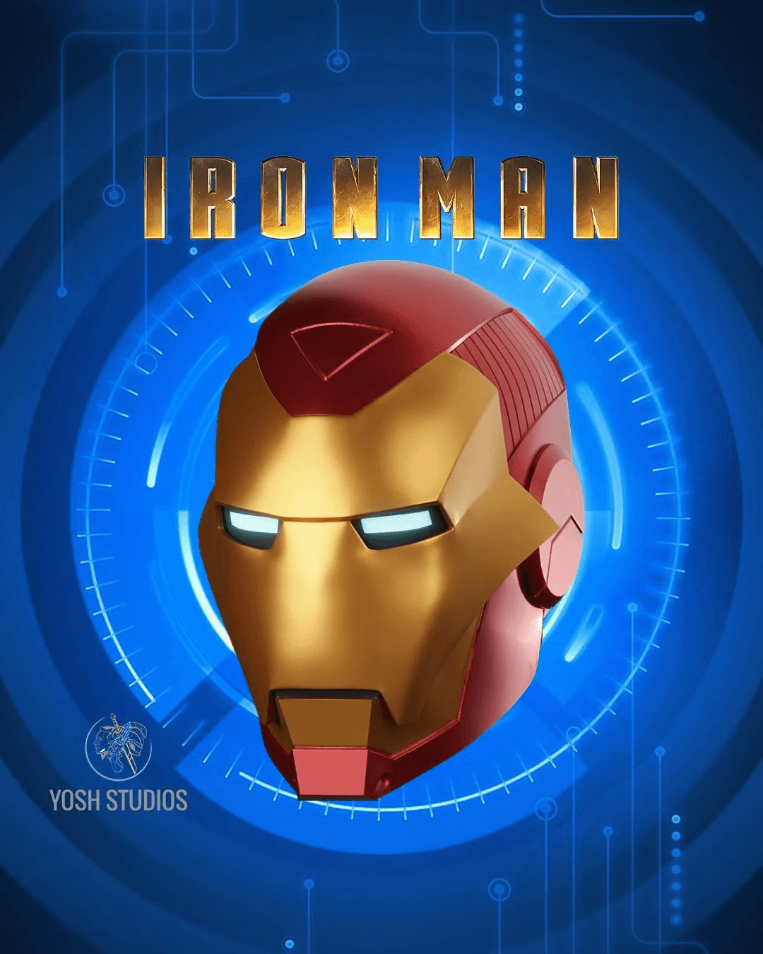 Iron Man Model 25 Helmet 3D Print File STL 3d model