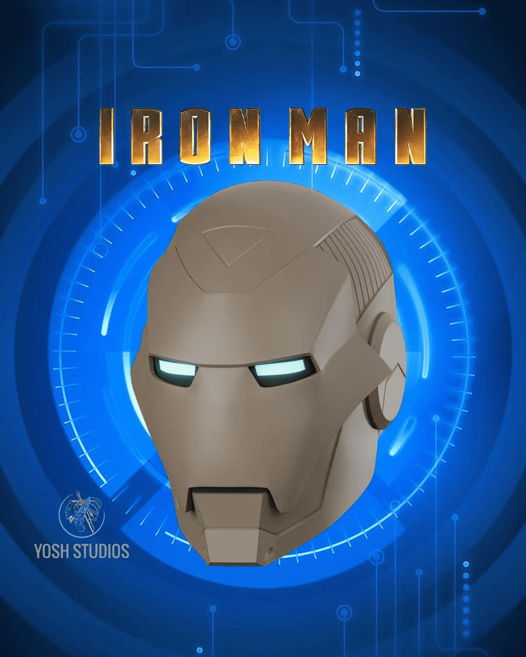 Iron Man Model 25 Helmet 3D Print File STL 3d model