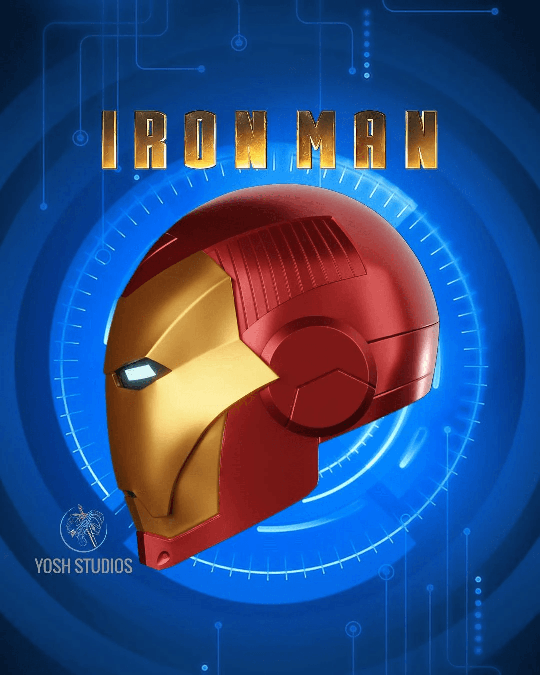 Iron Man Model 25 Helmet 3D Print File STL 3d model