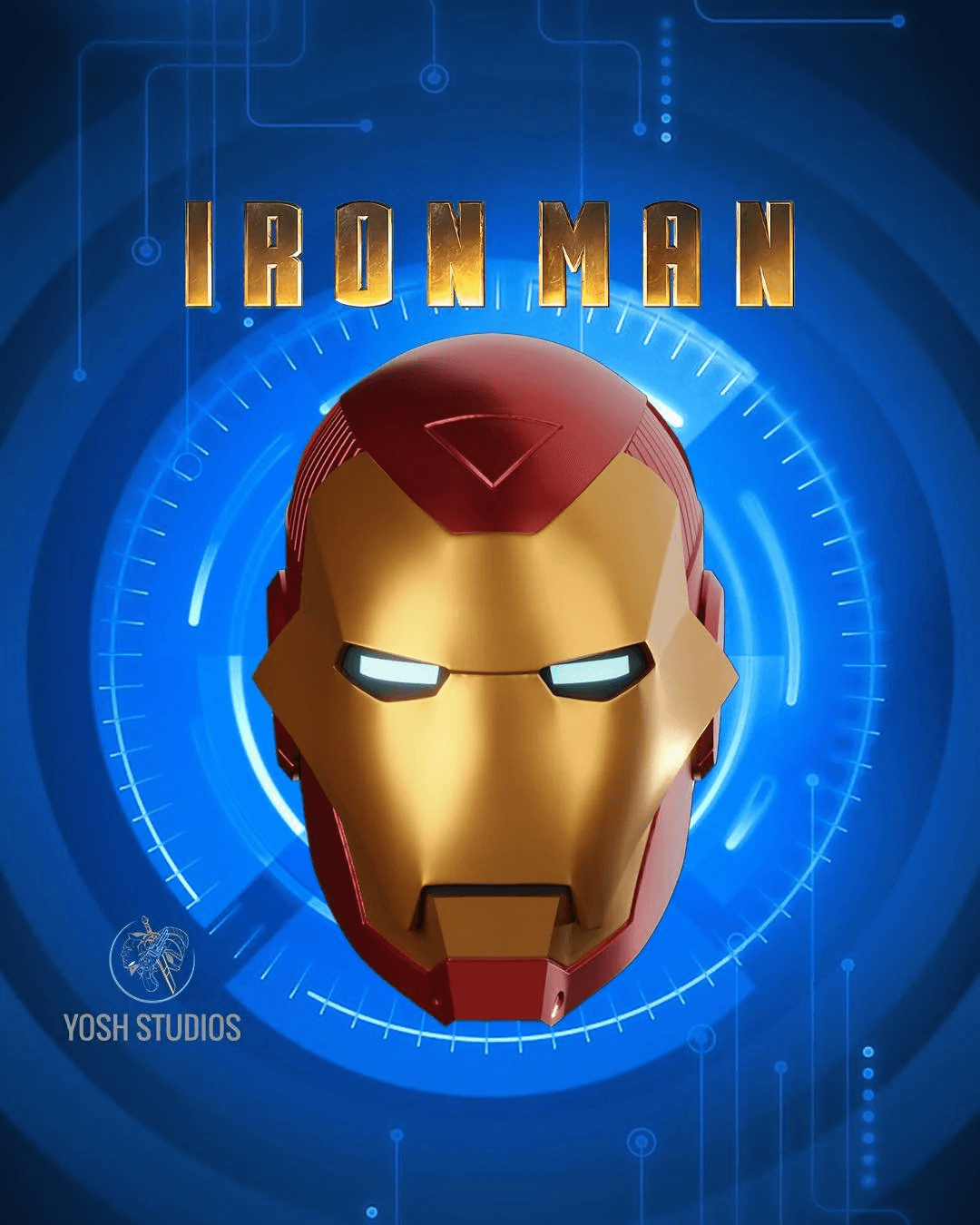 Iron Man Model 25 Helmet 3D Print File STL 3d model