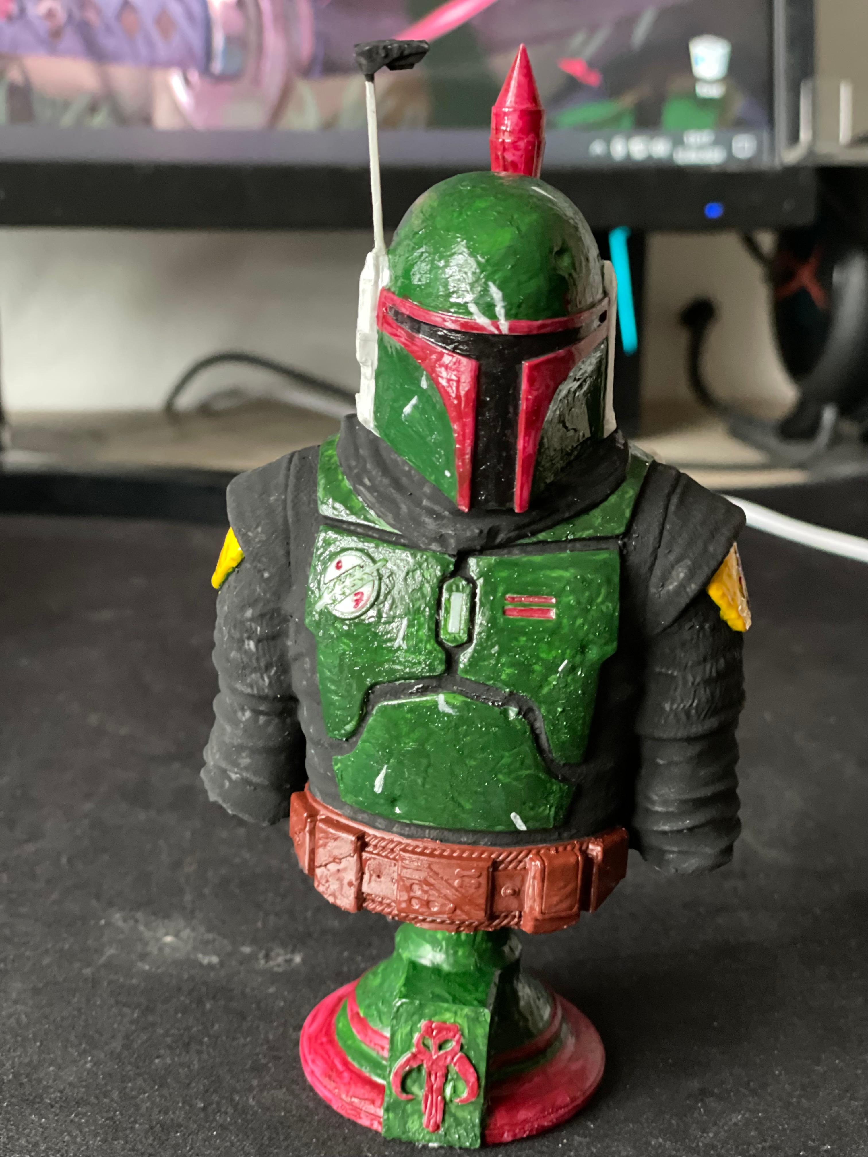 Boba Fett Bust (Pre-Supported) 3d model