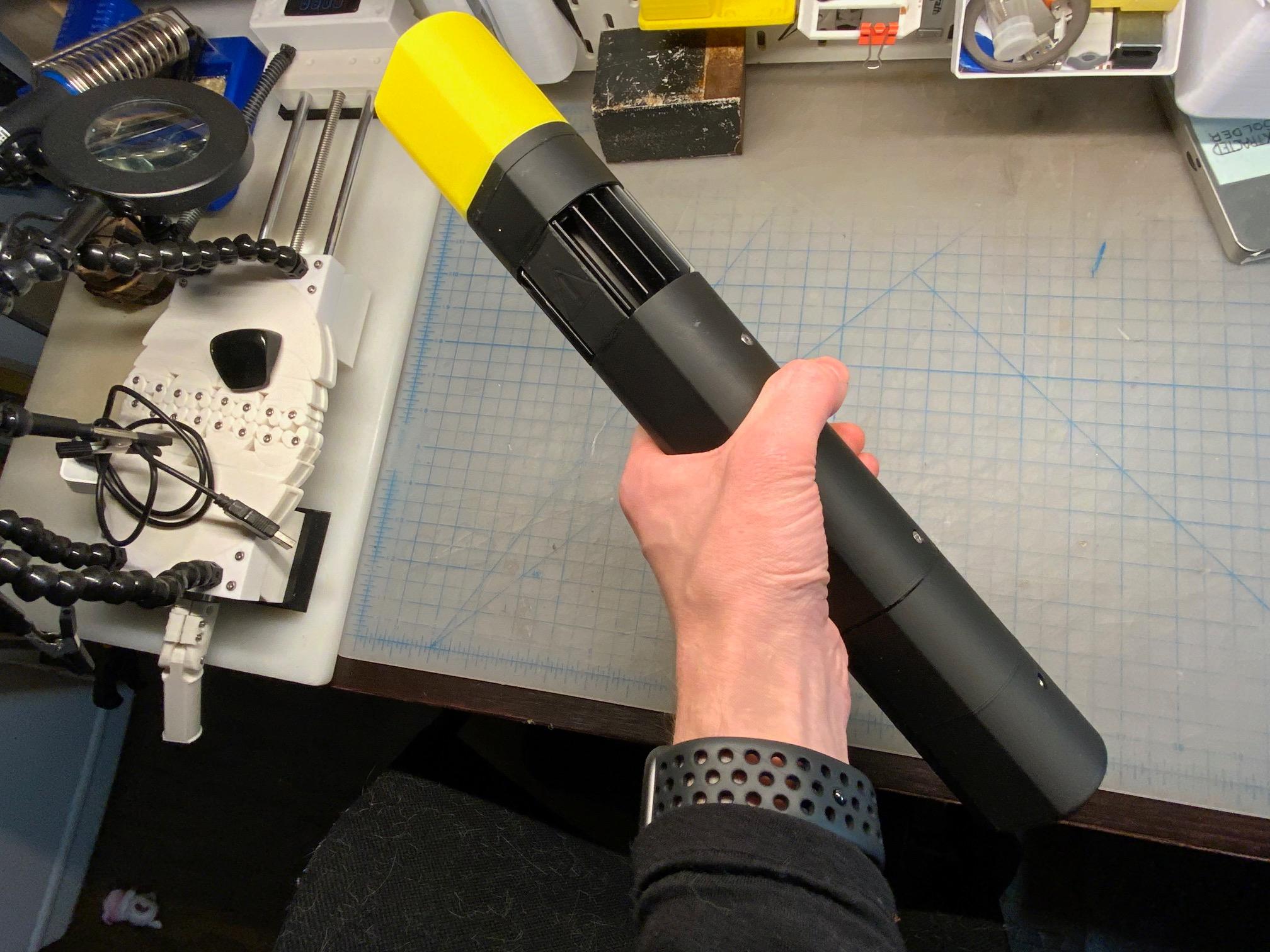 48 V Flashlight WIP - current prototype - 3d model