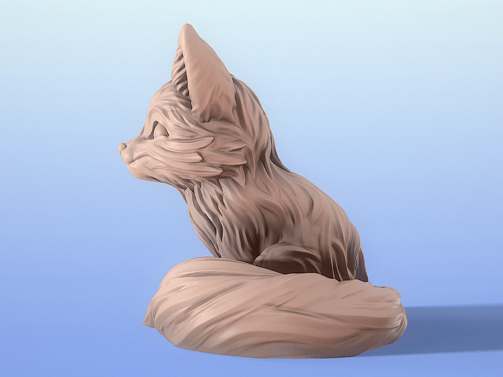 Cute_Fox_1.stl 3d model