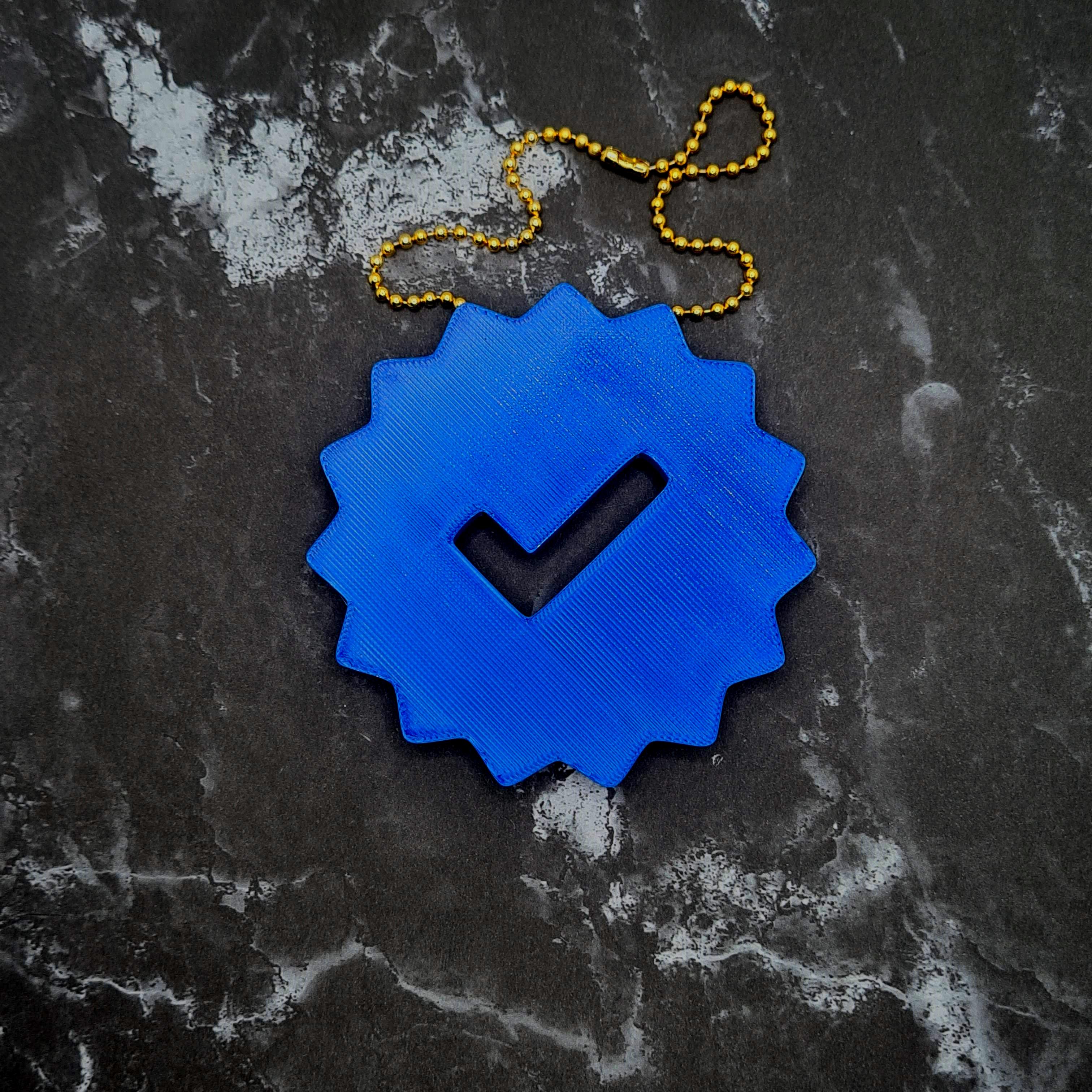 Verified Badge Charm 3d model