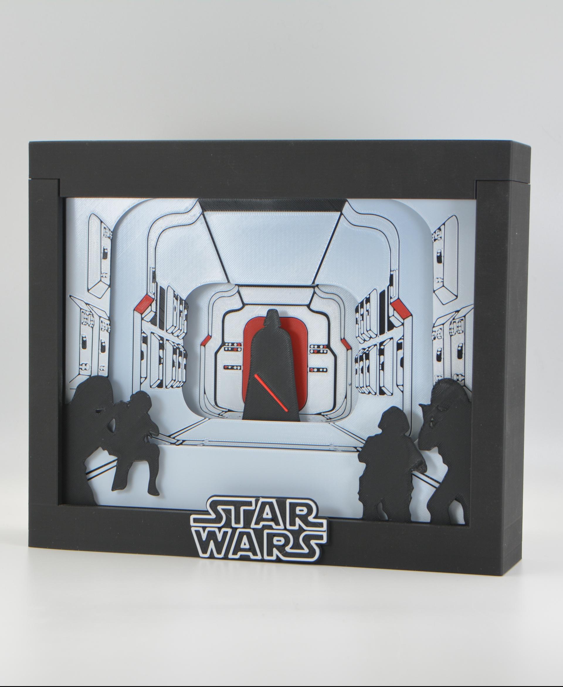 Star Wars Boarding of the Tantive IV Shadow Box 3d model